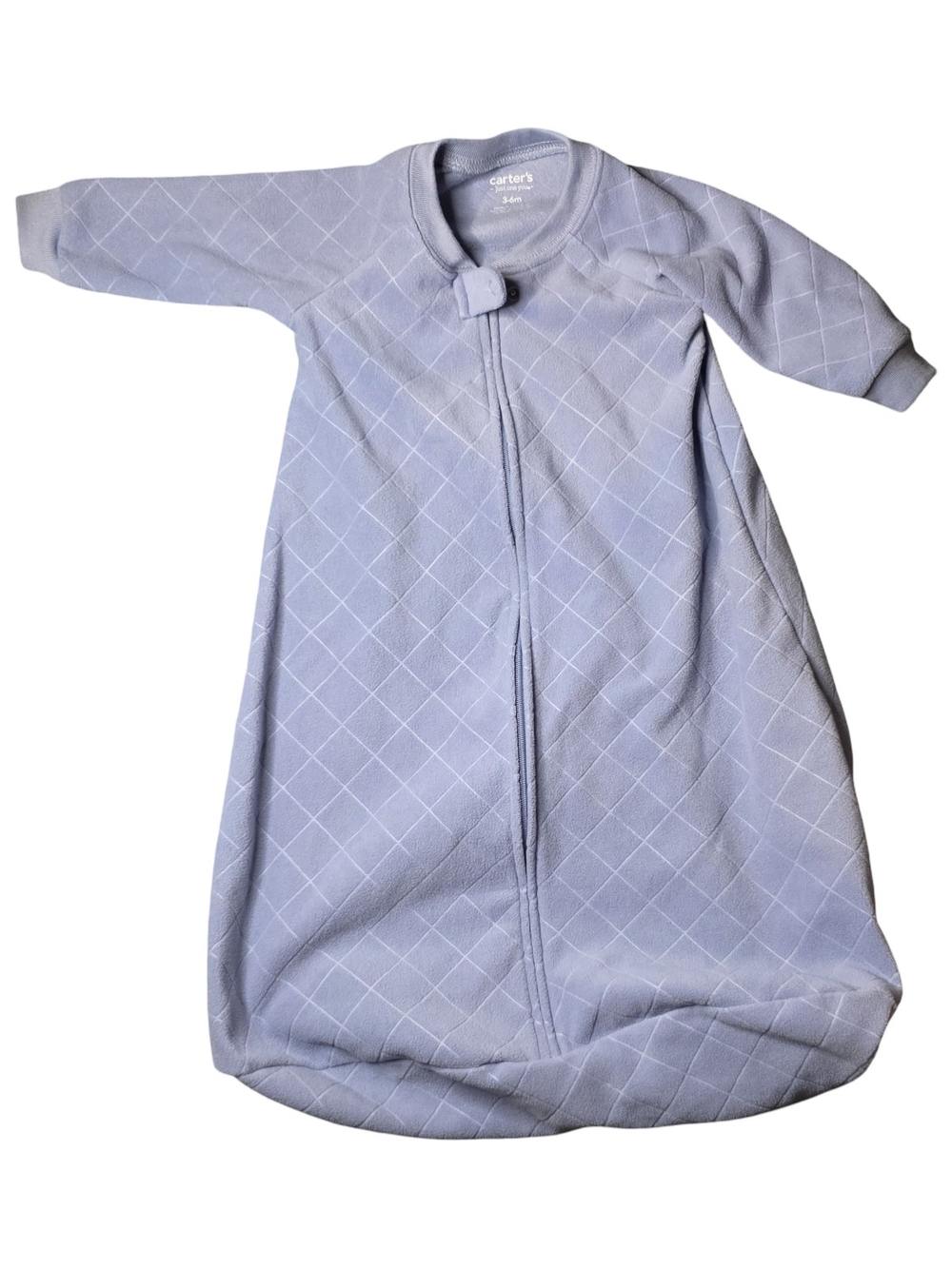Carter’s Just One You Blue Fleece Sleep Sack 3-6M Long Sleeve Wearable Blanket